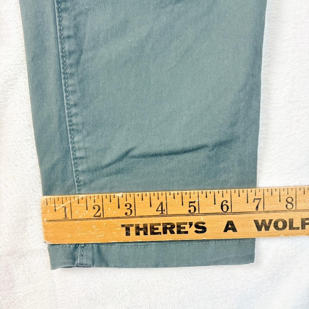 Loft Pants Women Sz 6 Sage Green Stretch Chino Slim Straight Leg Casual Trousers - Picture 6 of 13
